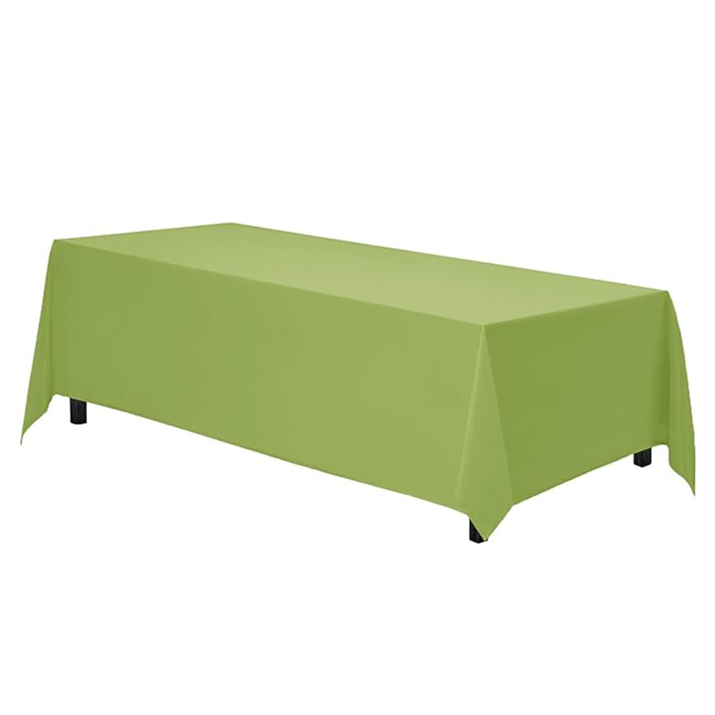 Polyester Rectangle Tablecloth Apple Green 1ct